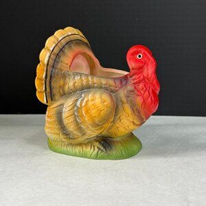 Vintage Patmar Japan Thanksgiving Fall Turkey Planter Centerpiece